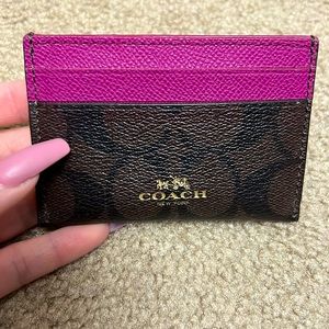 Coach card holder